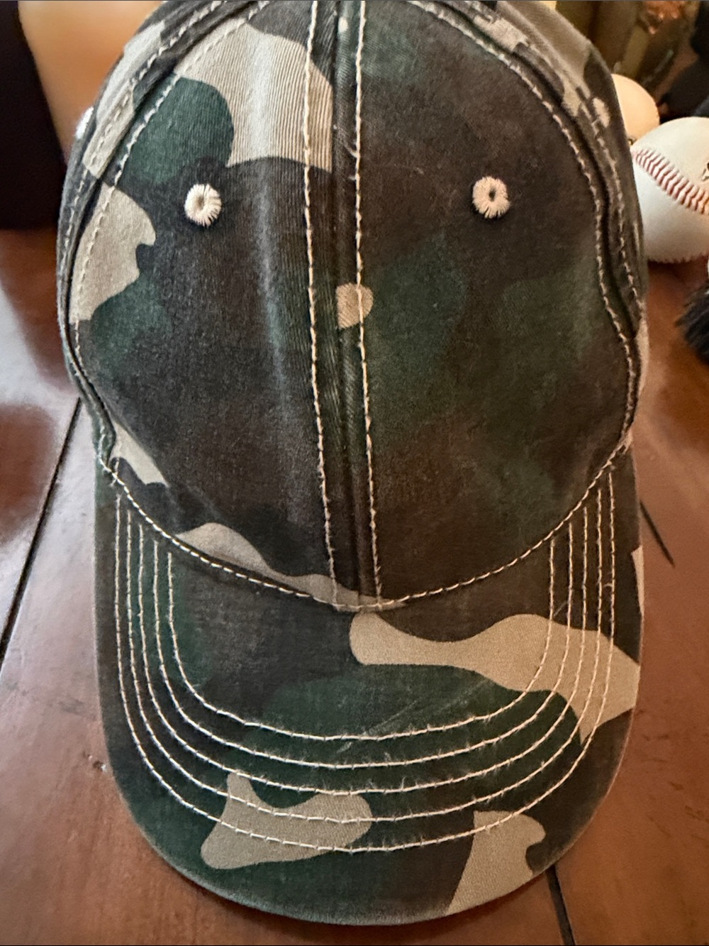 Kids Camo Baseball Cap - Green Camo
